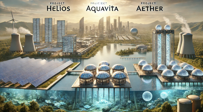 Projects Helios, AquaVita & Aether Projects Helios, AquaVita & Aether